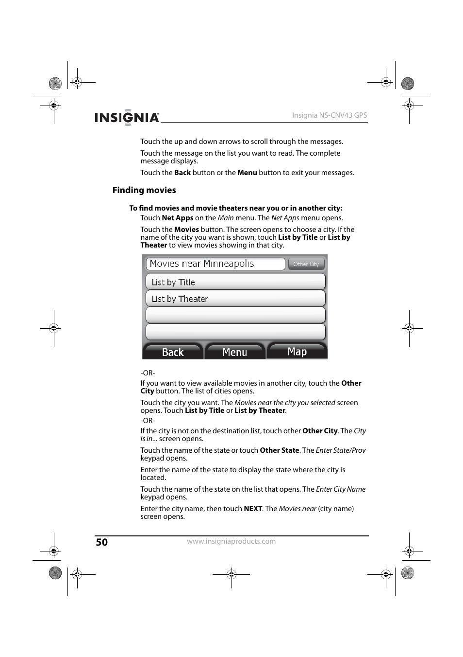 Finding movies | Insignia NS-CNV43 User Manual | Page 50 / 64