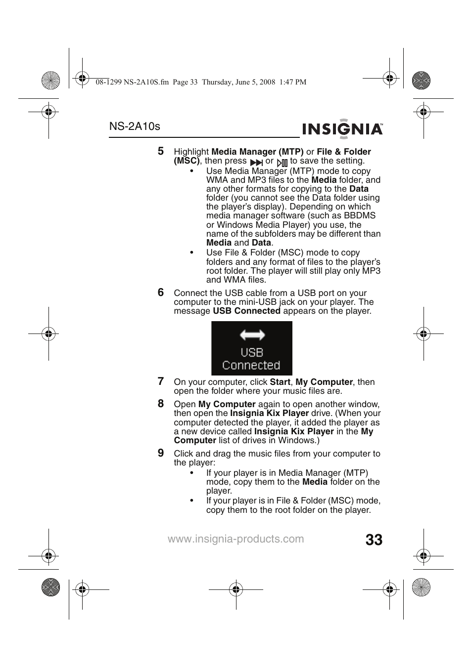 Insignia Kix NS-2A10S User Manual | Page 35 / 64