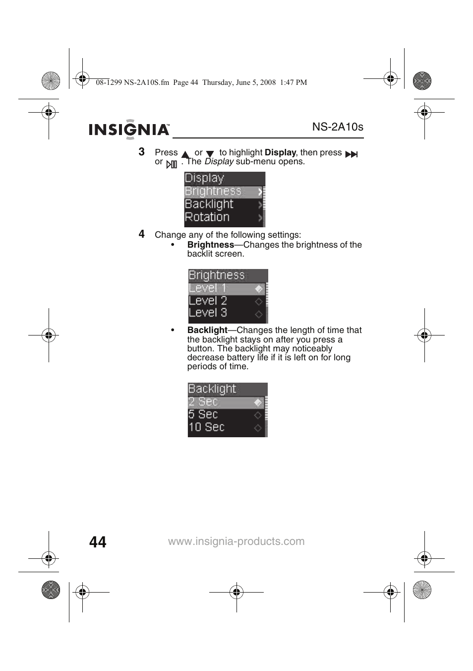 Insignia Kix NS-2A10S User Manual | Page 46 / 64