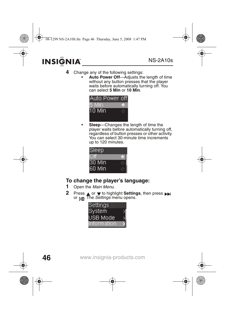 Insignia Kix NS-2A10S User Manual | Page 48 / 64