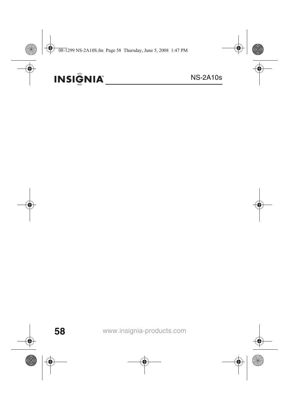Insignia Kix NS-2A10S User Manual | Page 60 / 64
