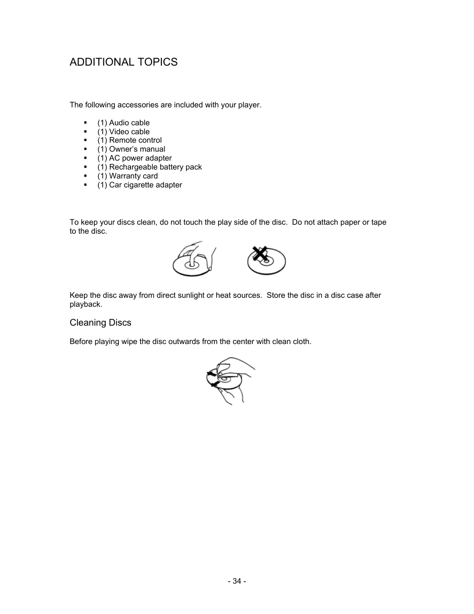 Additional topics | Insignia I-PD1020 User Manual | Page 34 / 37