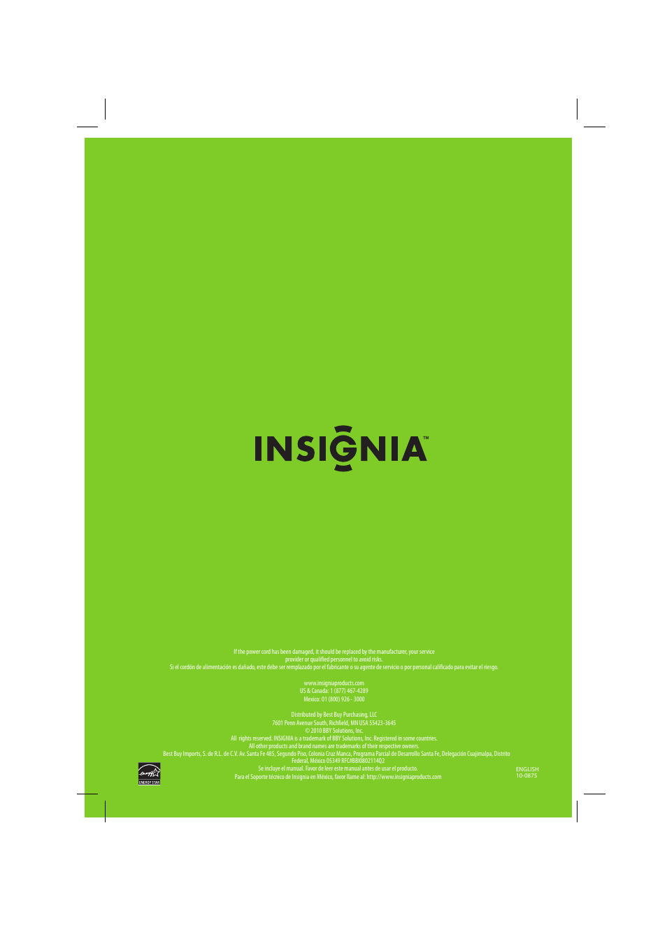 Insignia NS-46E560A11 User Manual | Page 40 / 40