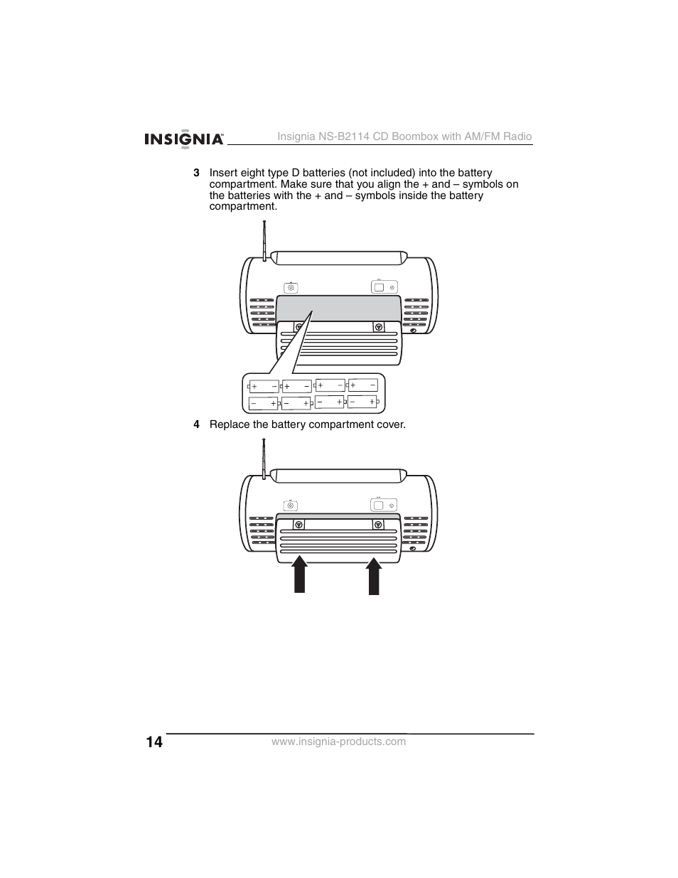 Insignia NS-B2114 User Manual | Page 14 / 98