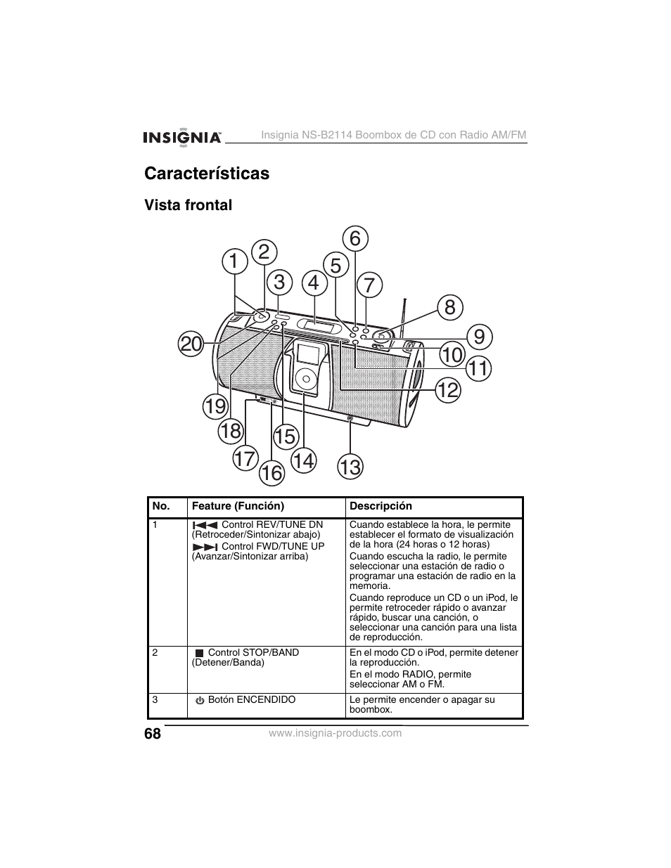 Insignia NS-B2114 User Manual | Page 68 / 98