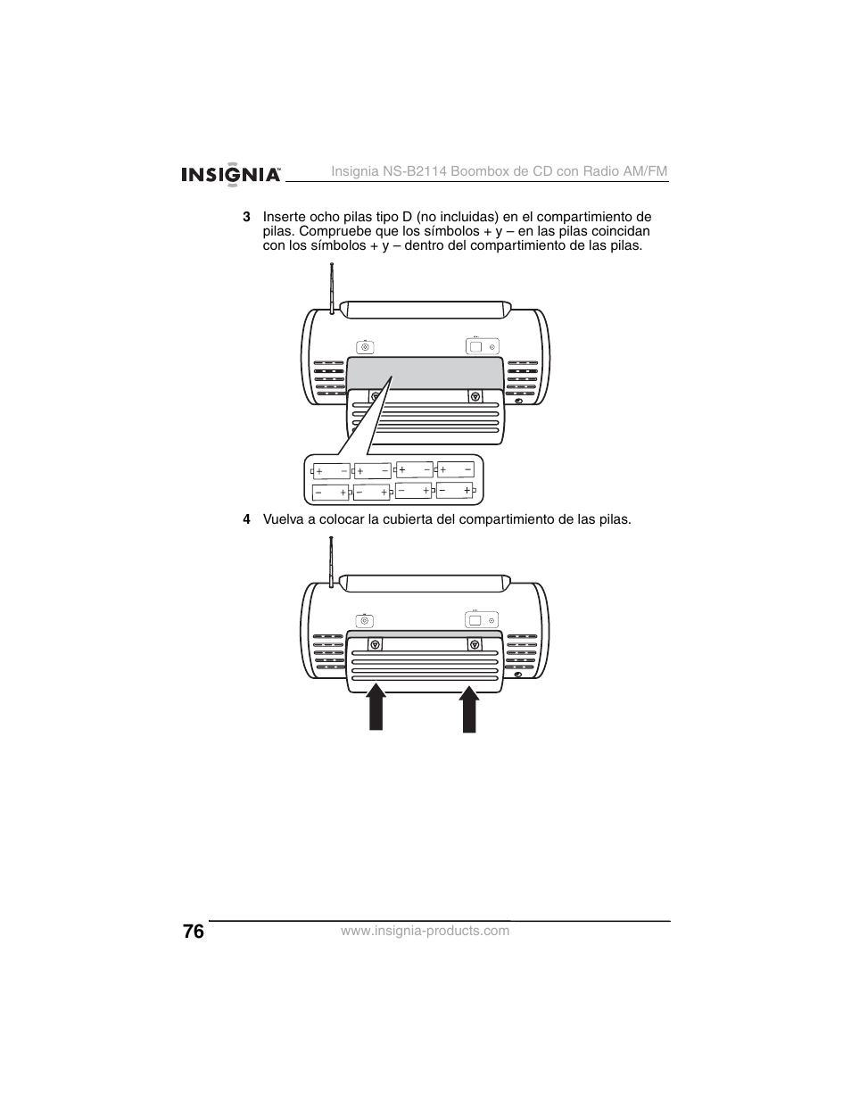 Insignia NS-B2114 User Manual | Page 76 / 98