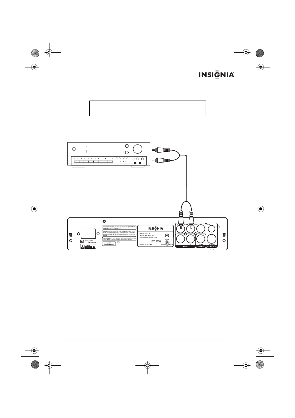 Connecting a 2-channel amplifier | Insignia NS-DVD1 User Manual | Page 15 / 94
