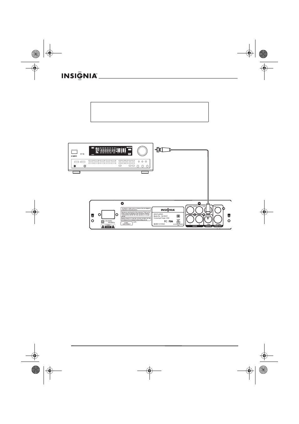 Conexión de un amplificador de audio digital, Uso de su reproductor de dvd, Ajuste del modo de imagen | Insignia NS-DVD1 User Manual | Page 74 / 94