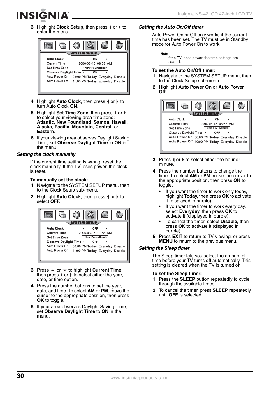 Insignia NS-42 User Manual | Page 30 / 124