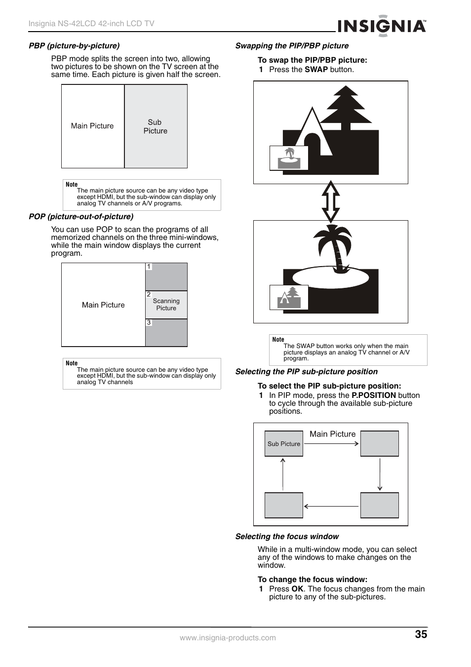 Insignia NS-42 User Manual | Page 35 / 124