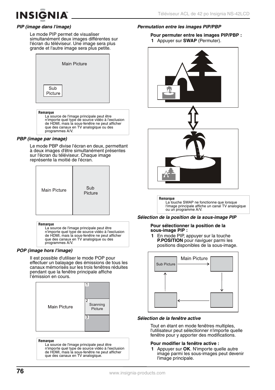 Insignia NS-42 User Manual | Page 76 / 124