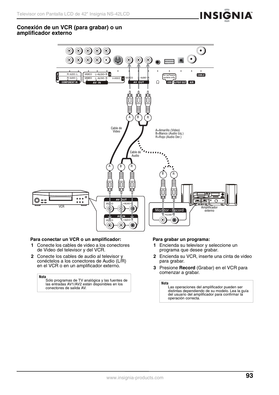 Insignia NS-42 User Manual | Page 93 / 124