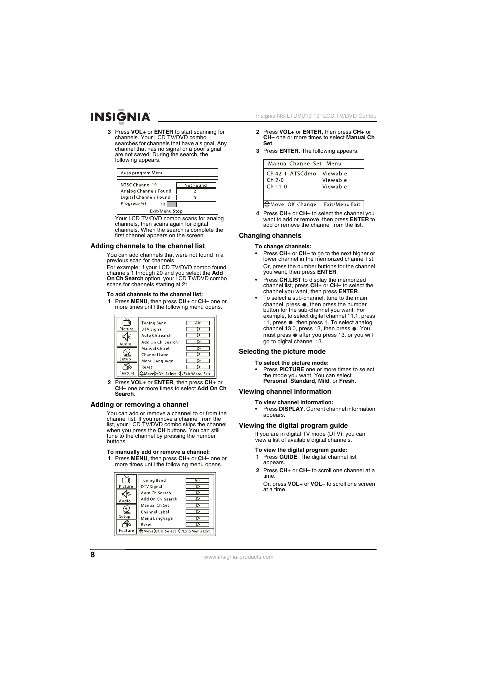 Insignia NS-LTDVD19 User Manual | Page 10 / 68