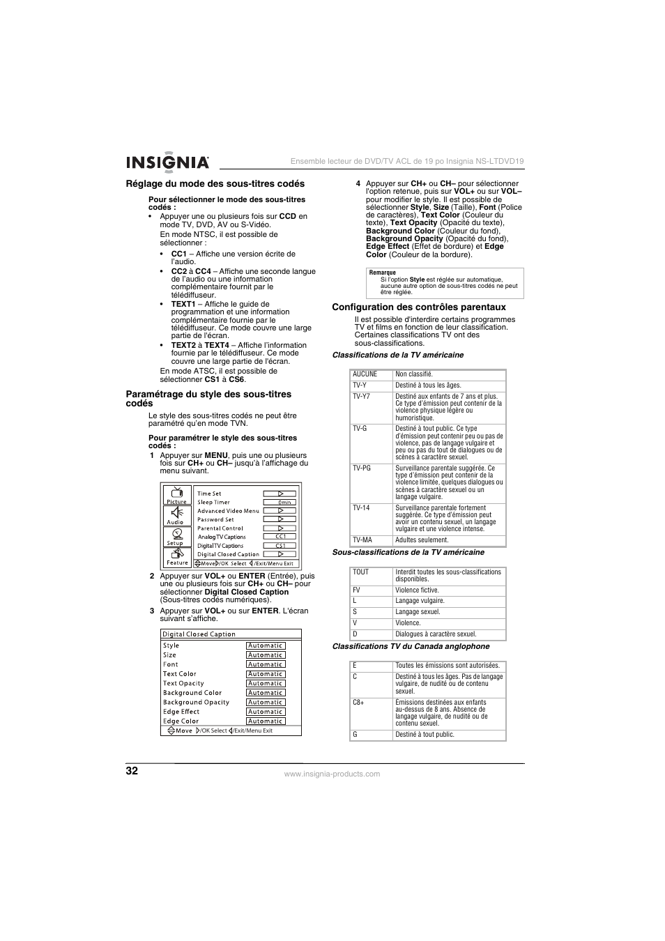 Insignia NS-LTDVD19 User Manual | Page 34 / 68