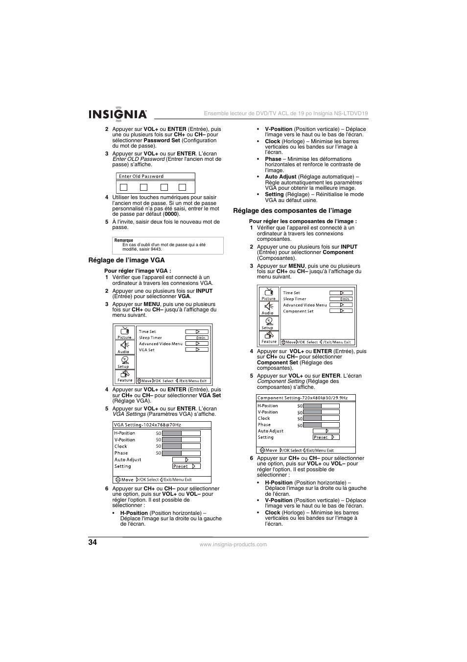 Insignia NS-LTDVD19 User Manual | Page 36 / 68