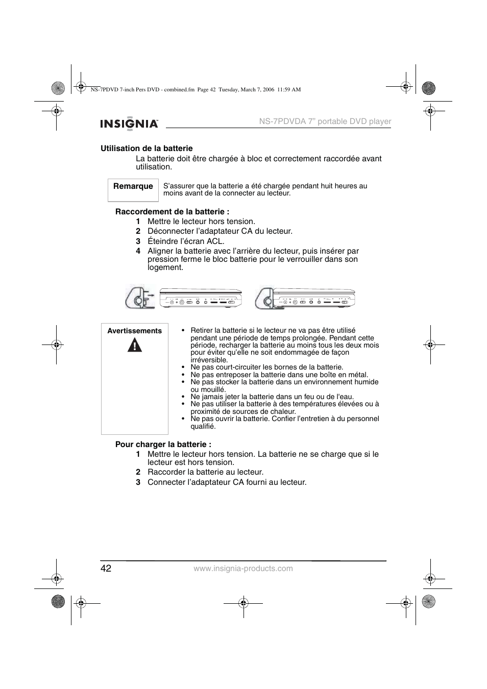 Insignia NS-7PDVDA User Manual | Page 43 / 102
