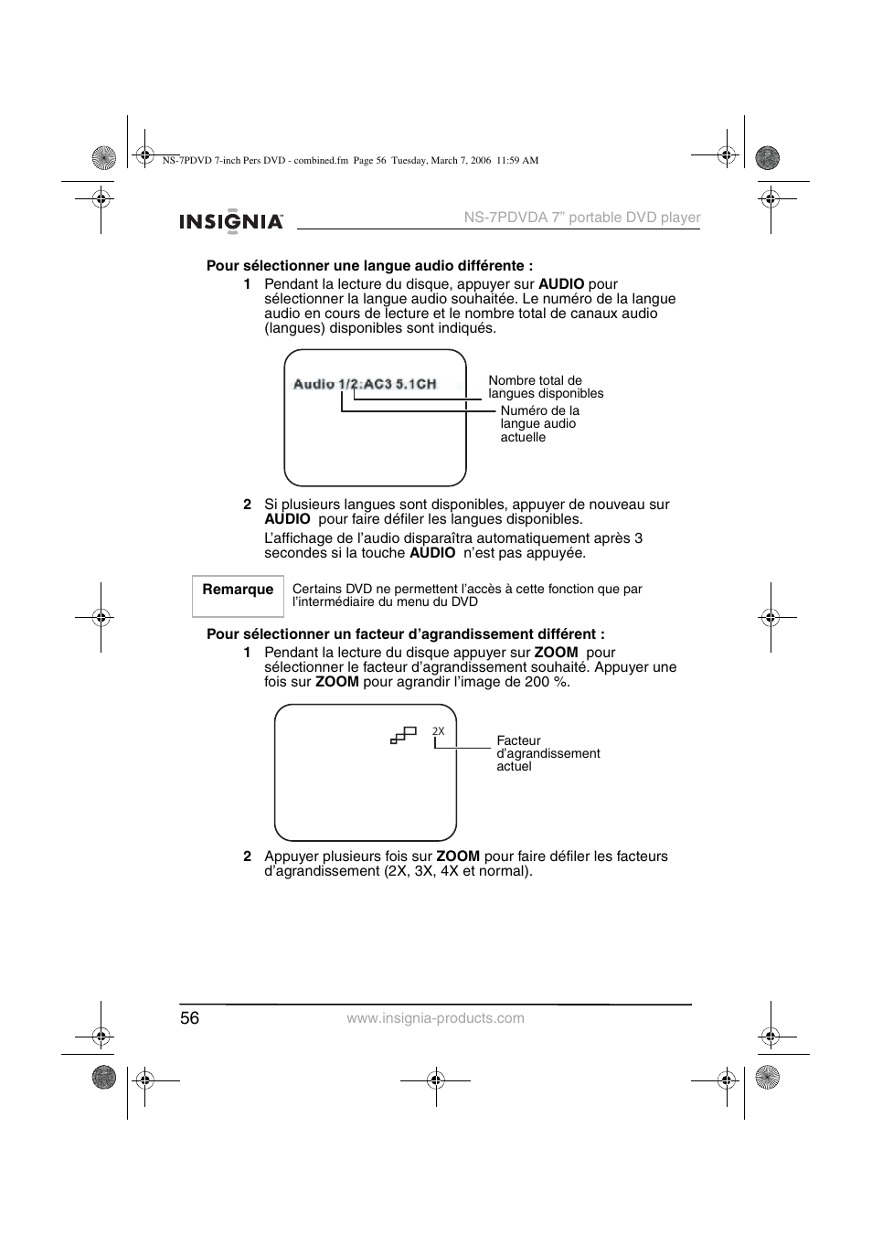 Insignia NS-7PDVDA User Manual | Page 57 / 102