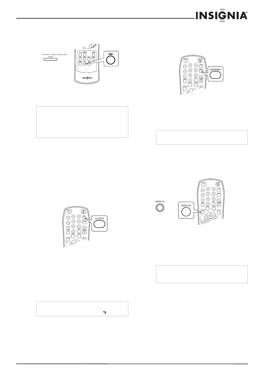 Uso del temporizador de apagado automático, Ajuste del brillo de la pantalla, Visualización del estado del receptor | Mantenimiento, Visualización del estado del receptor” en | Insignia NS-R5101 User Manual | Page 101 / 108