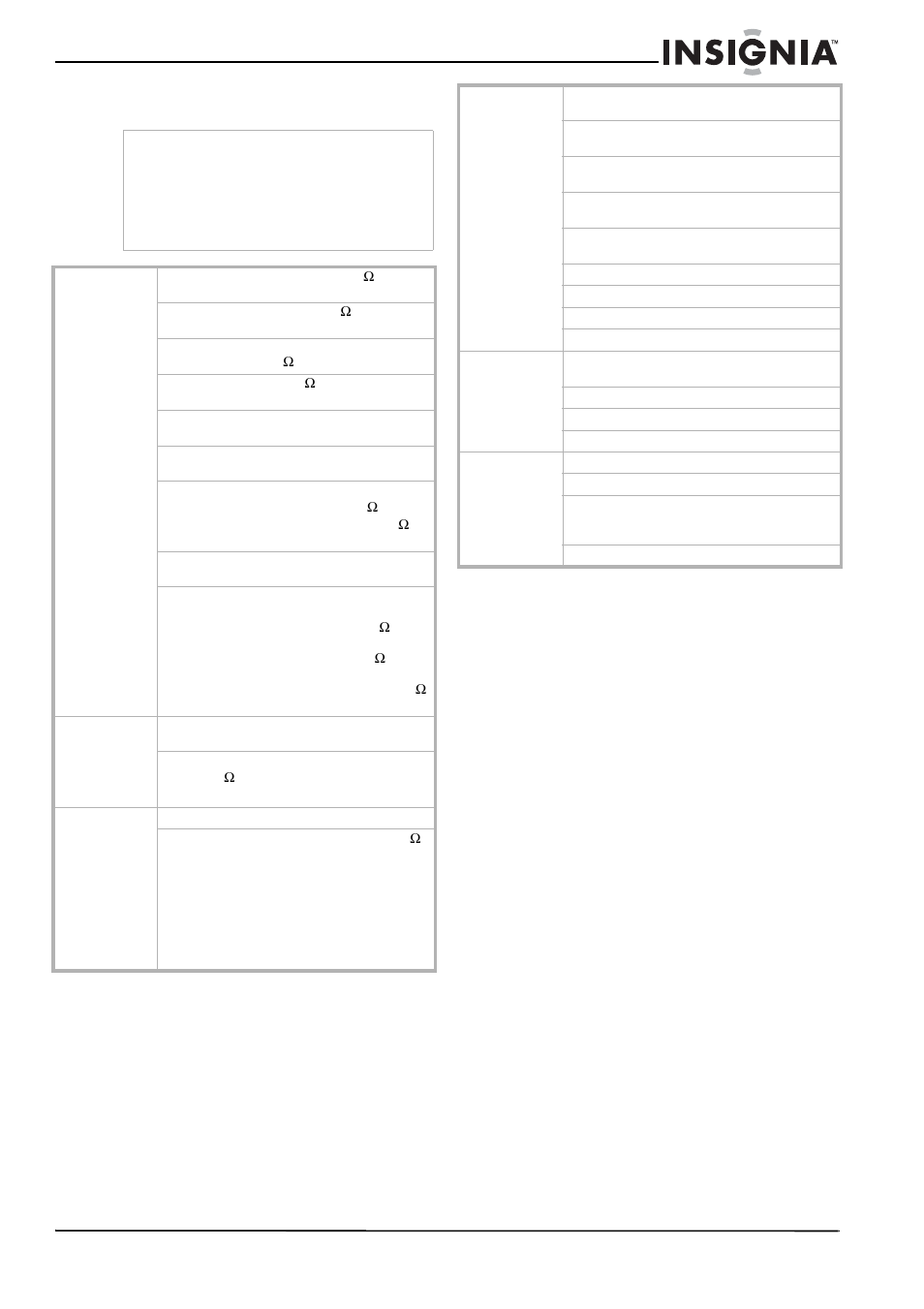 Spécifications, Avis juridiques, Fcc article 15 | Avertissement de la fcc, Déclaration nmb-003 du canada, Spécifications avis juridiques | Insignia NS-R5101 User Manual | Page 67 / 108