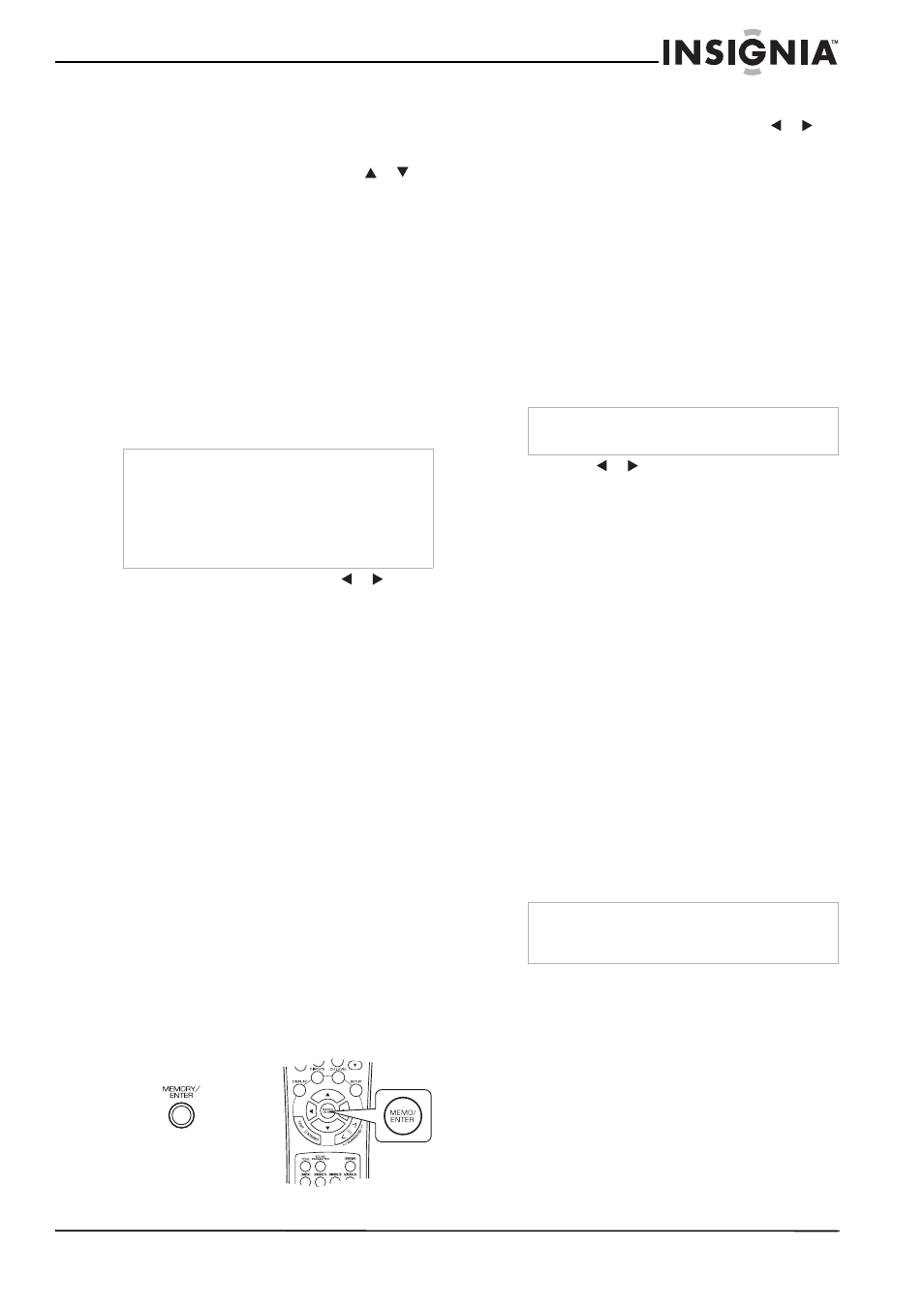 Memorización de los niveles de canal ajustados, Recuperación de los niveles de canal memorizados, Ajuste de los parámetros de sonido | Insignia NS-R5101 User Manual | Page 91 / 108