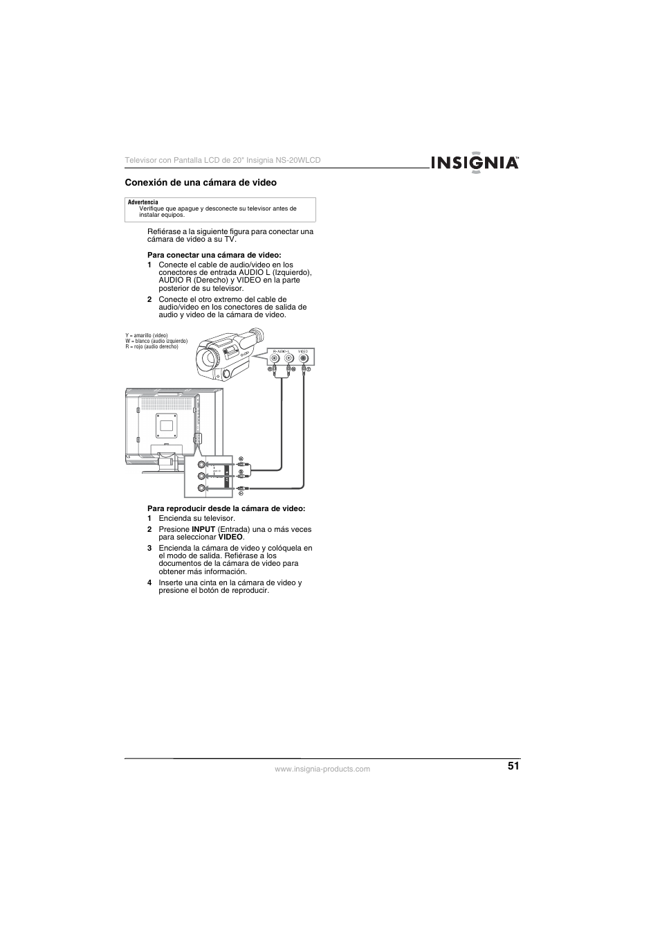 Insignia NS-20WLCD User Manual | Page 51 / 68