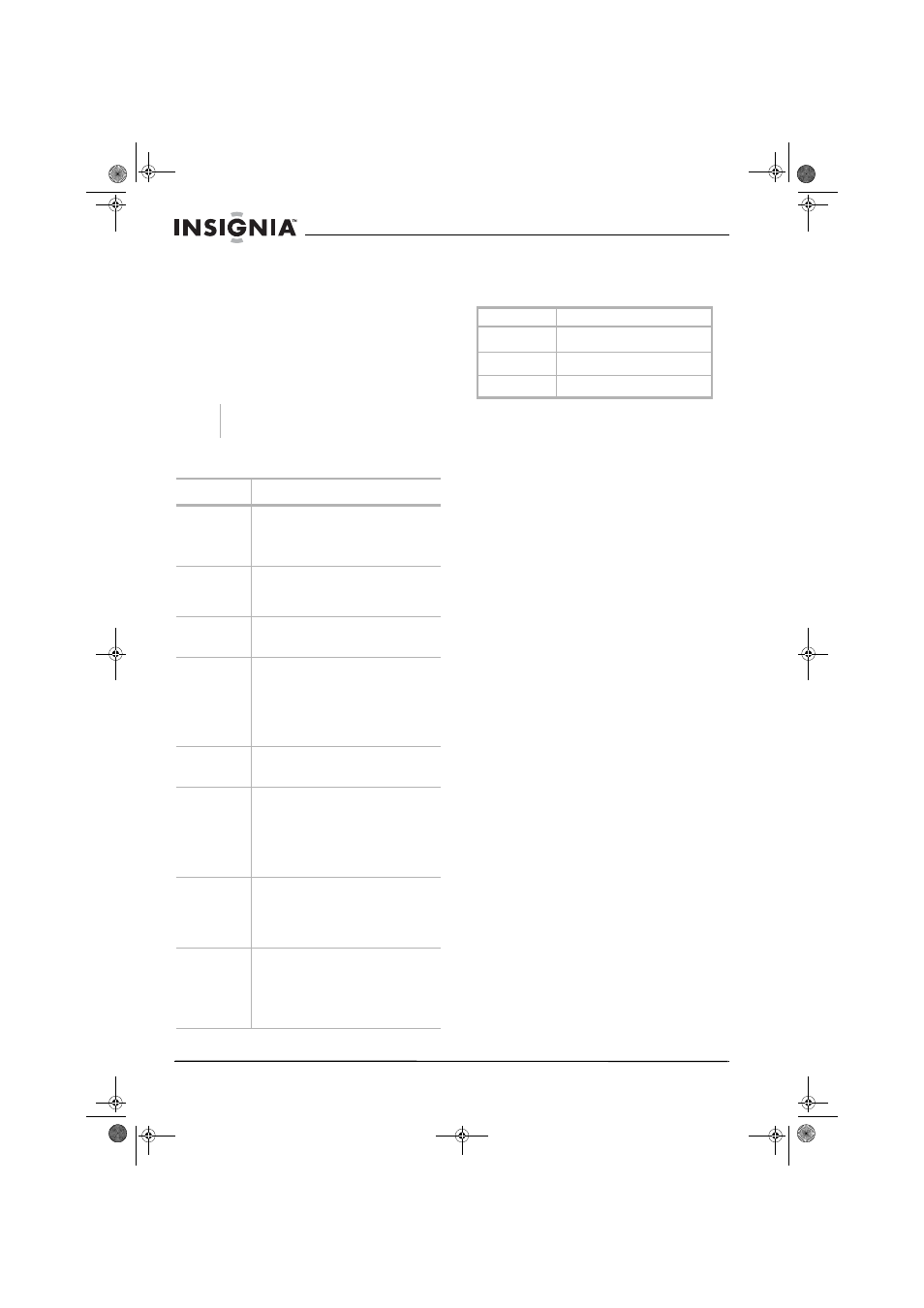 Troubleshooting specifications, Warranty information | Insignia NS-A1111 User Manual | Page 12 / 38