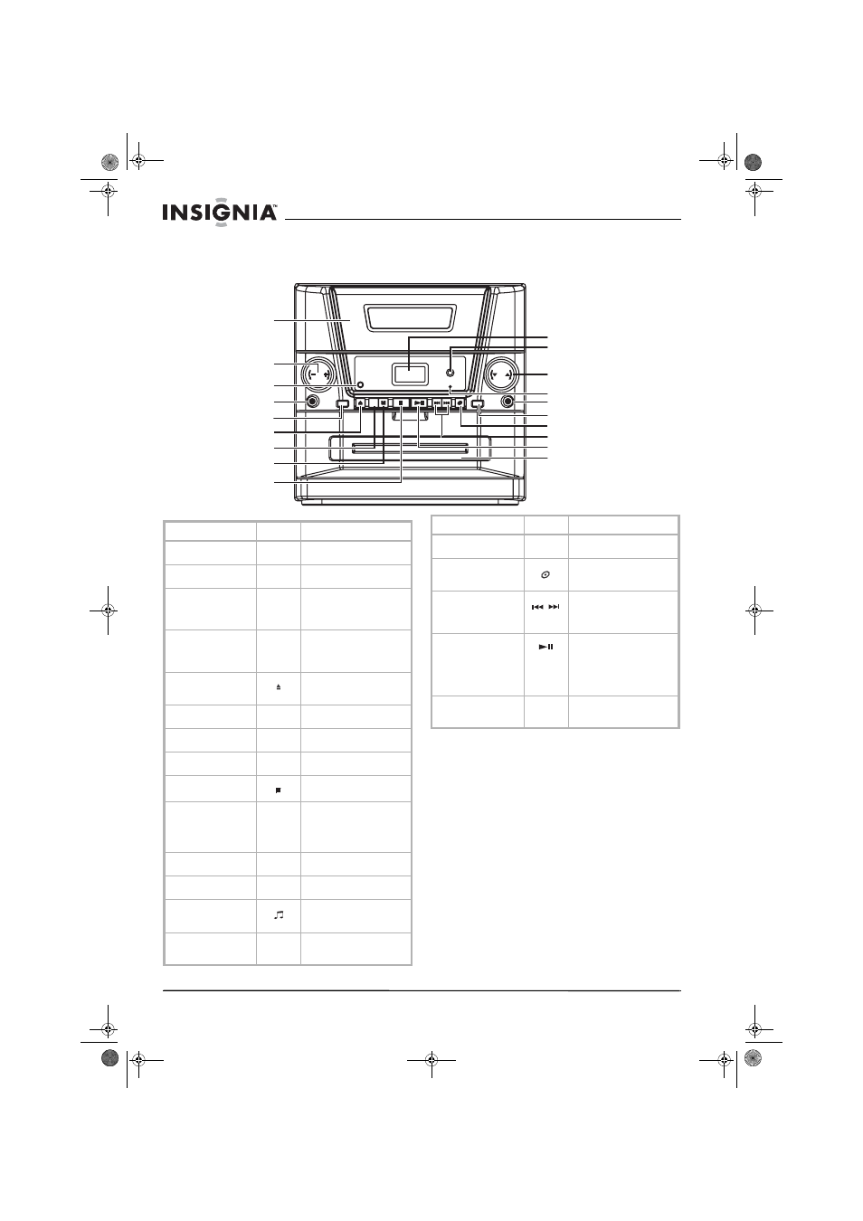 Fonctionnalités, Lecteur de cd de salon | Insignia NS-A1111 User Manual | Page 16 / 38