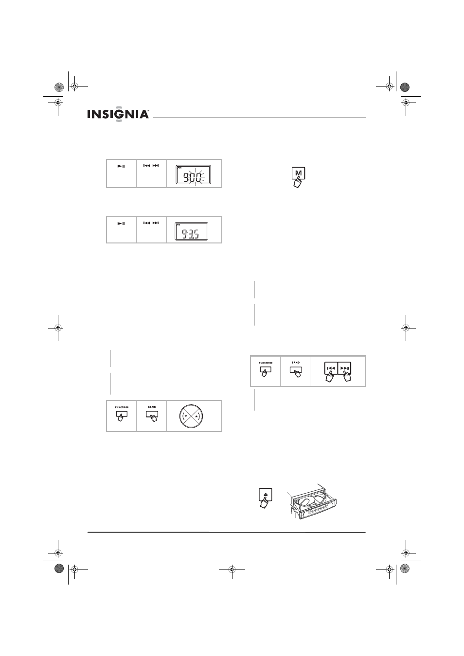 Réglage de la radio, Utilisation du changeur de cd | Insignia NS-A1111 User Manual | Page 20 / 38