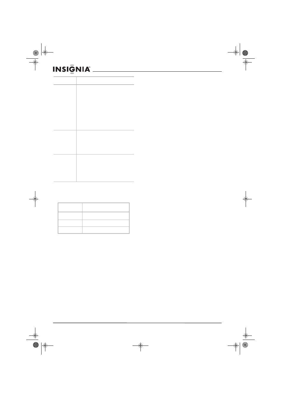 Spécifications, Informations sur la garantie | Insignia NS-A1111 User Manual | Page 24 / 38