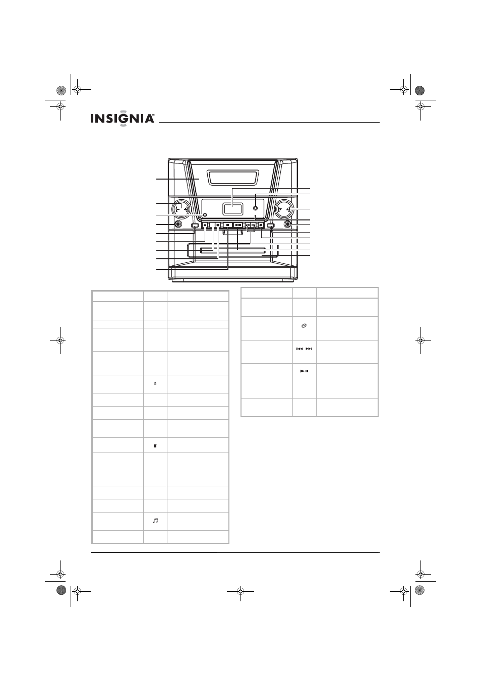 Características, Sistema de audio tipo ejecutivo | Insignia NS-A1111 User Manual | Page 28 / 38