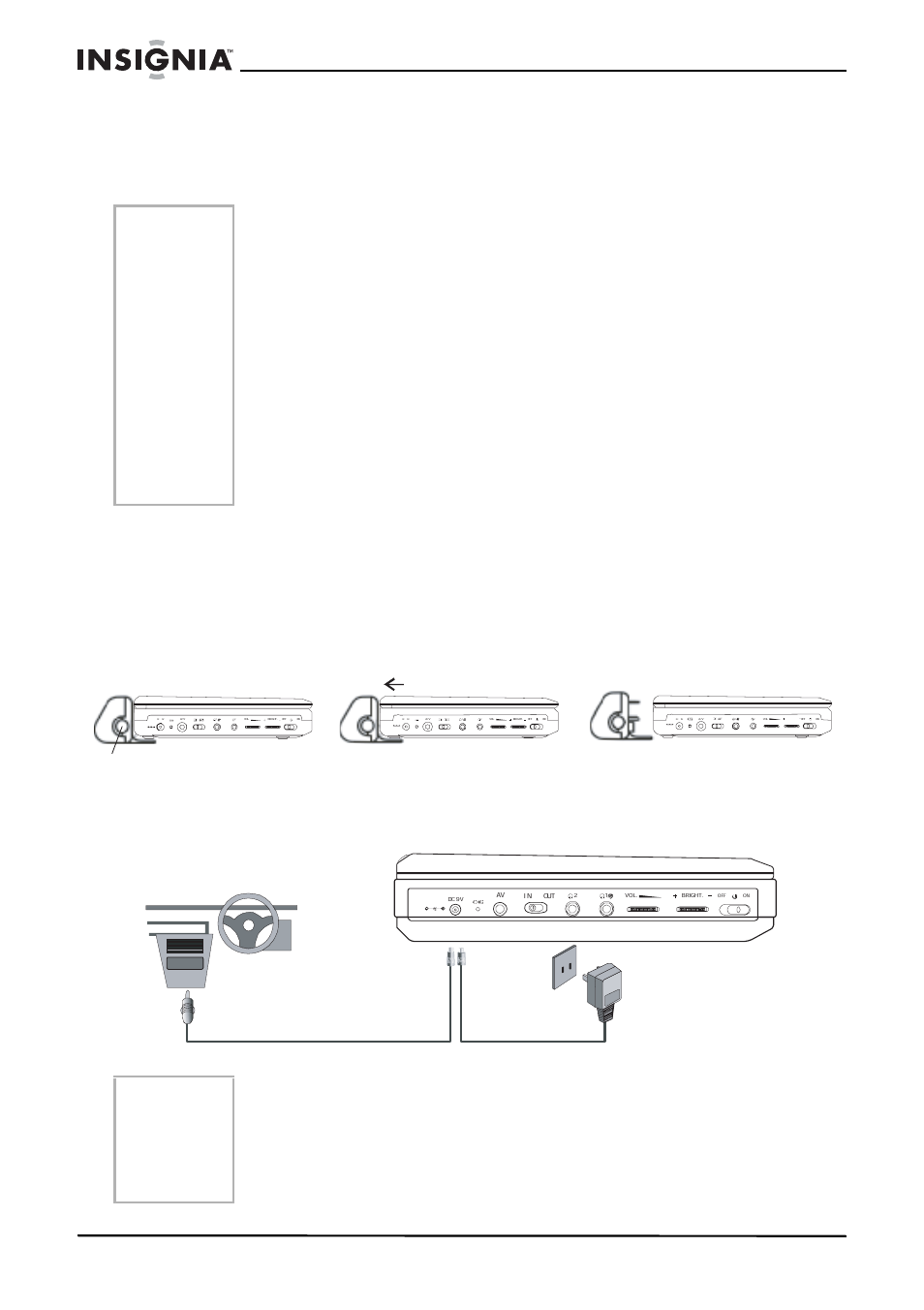 Cómo hacer las conexiones, Notas, Nota | Botón | Insignia NS-7PDVD User Manual | Page 79 / 102