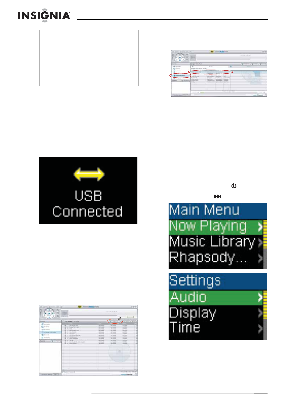 Copiando archivos de música a su reproductor, Copiando archivos usando el explorador de windows | Insignia Kix NS-1A10F User Manual | Page 48 / 64