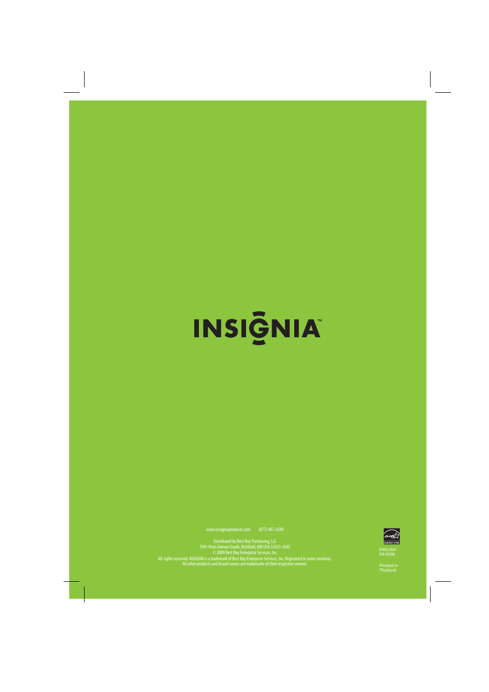 Insignia NS-LBD32X-10A User Manual | Page 64 / 64