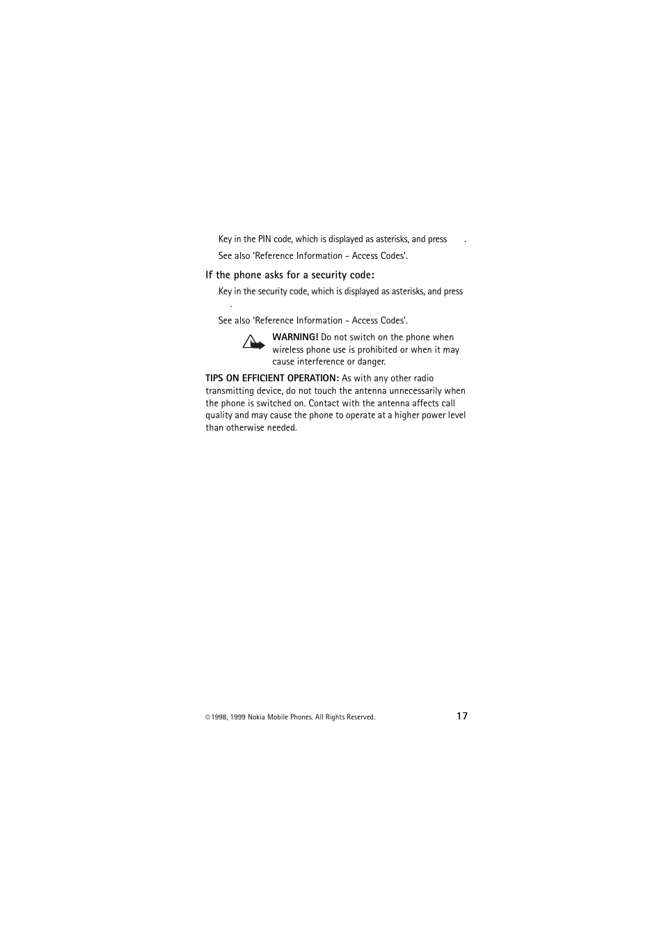 Nokia 6150 User Manual | Page 17 / 84