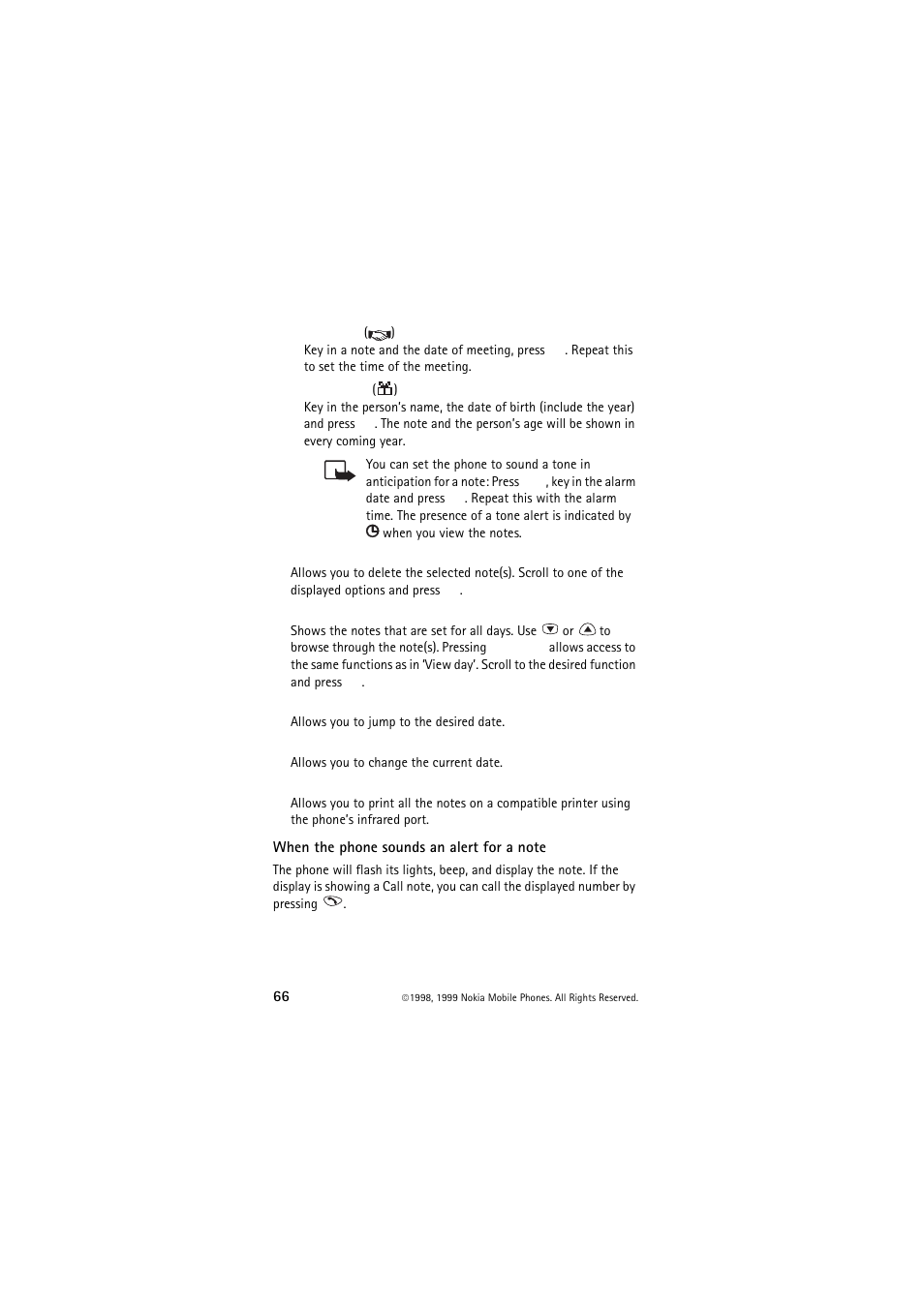 Nokia 6150 User Manual | Page 66 / 84