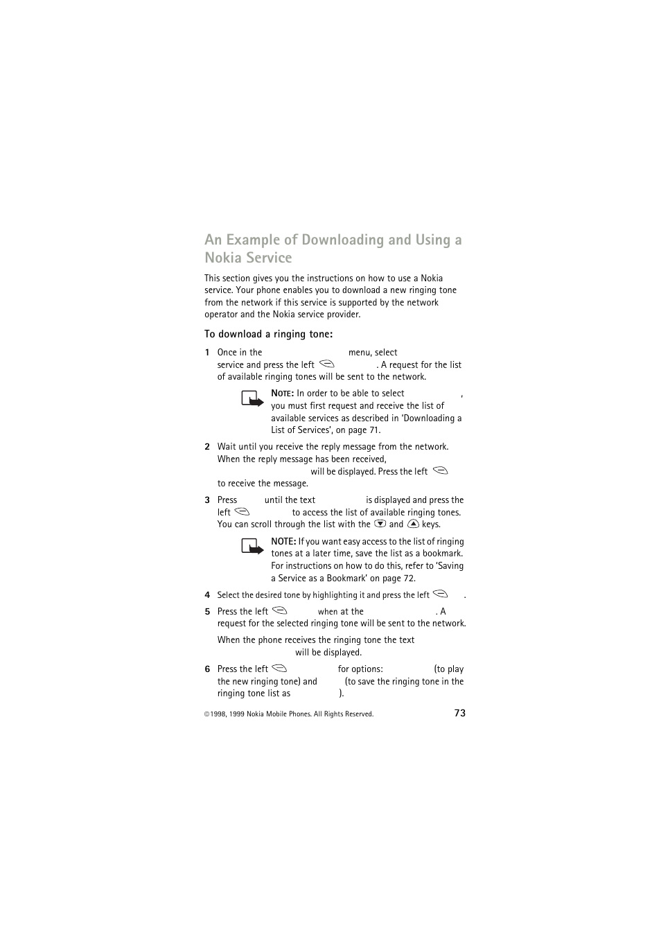 Nokia 6150 User Manual | Page 73 / 84