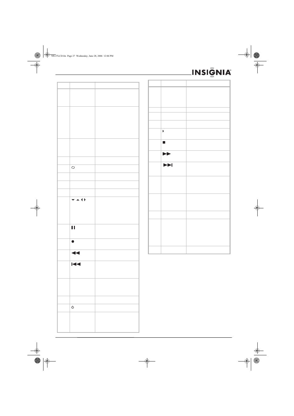 Insignia NS-27LCD User Manual | Page 27 / 70