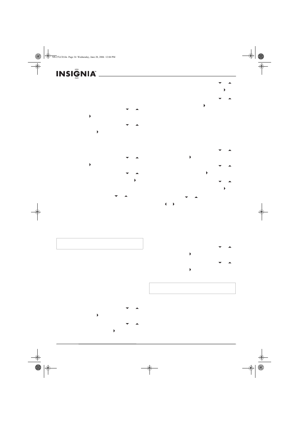 Insignia NS-27LCD User Manual | Page 34 / 70