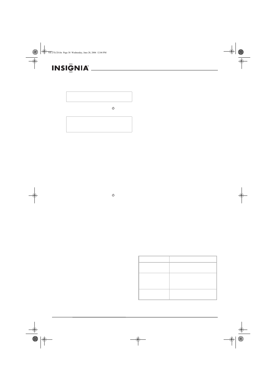 Insignia NS-27LCD User Manual | Page 38 / 70