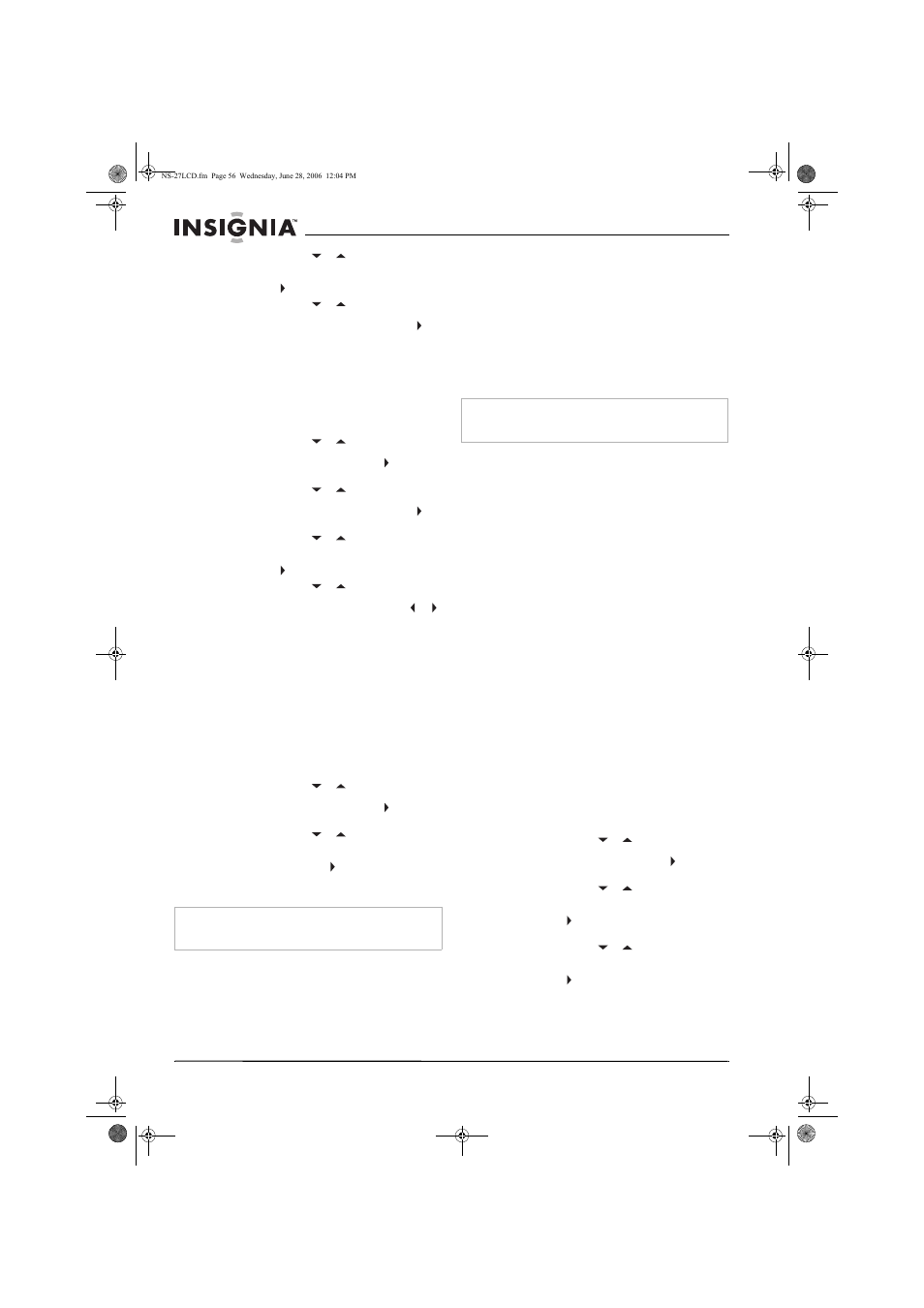 Insignia NS-27LCD User Manual | Page 56 / 70