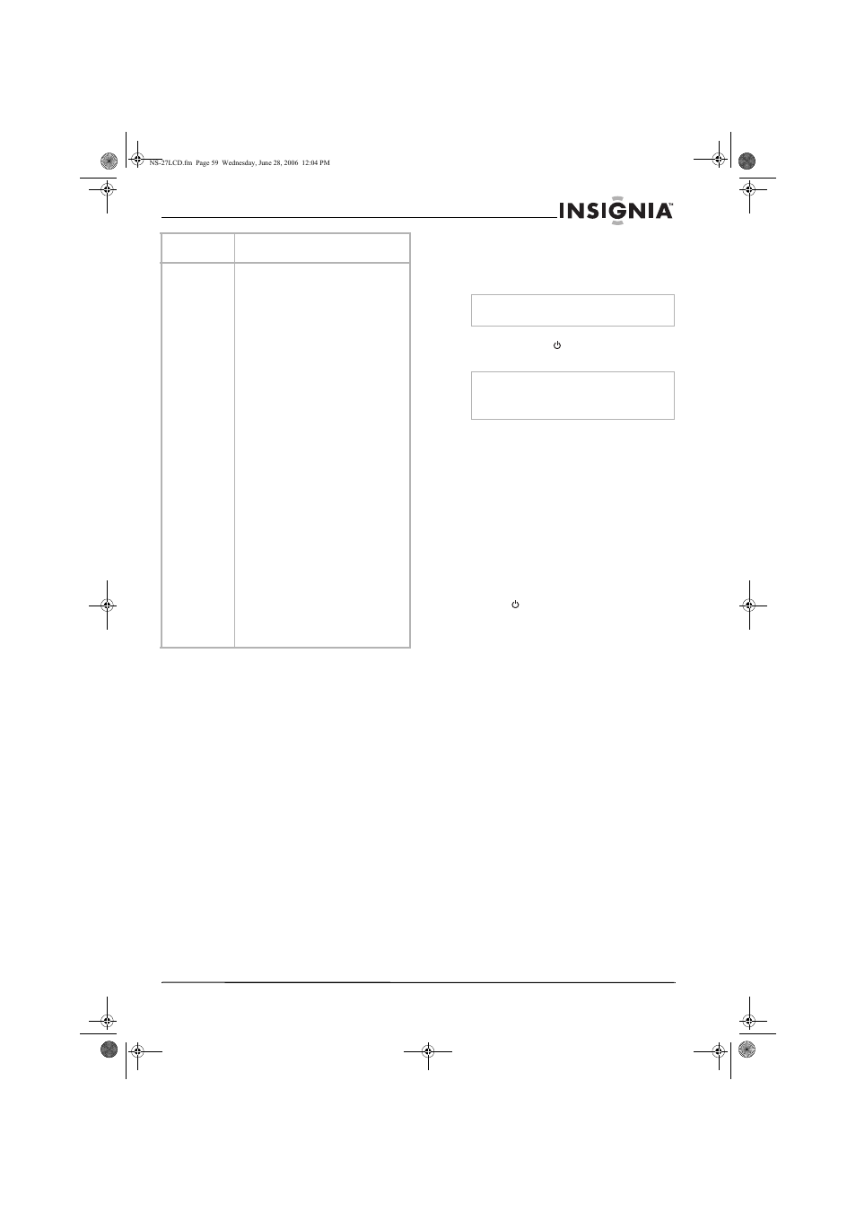 Programación del control remoto | Insignia NS-27LCD User Manual | Page 59 / 70