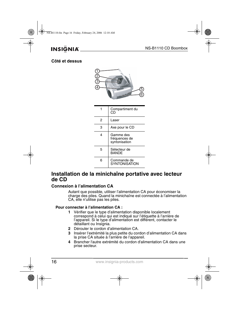 Insignia NS-B1110 User Manual | Page 18 / 44