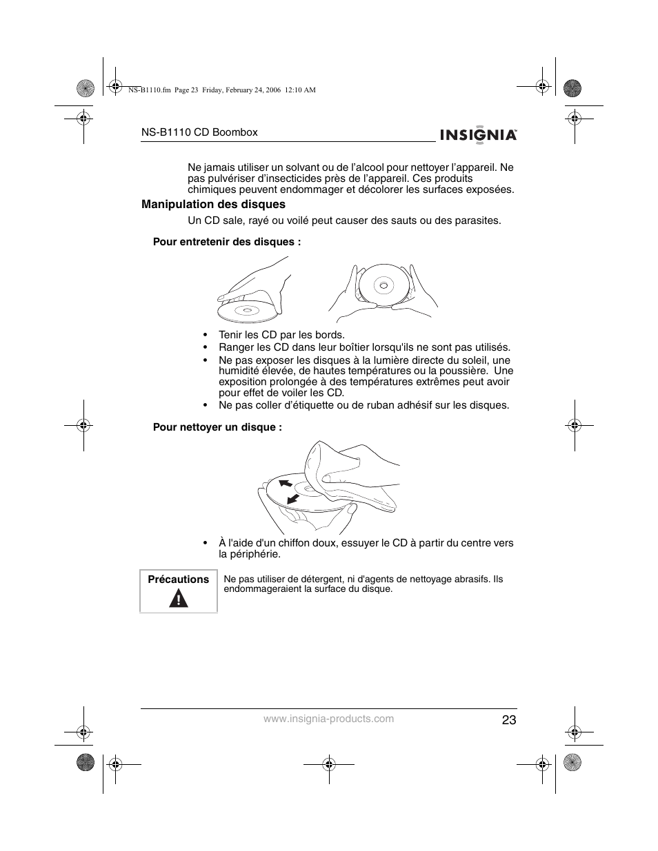 Insignia NS-B1110 User Manual | Page 25 / 44