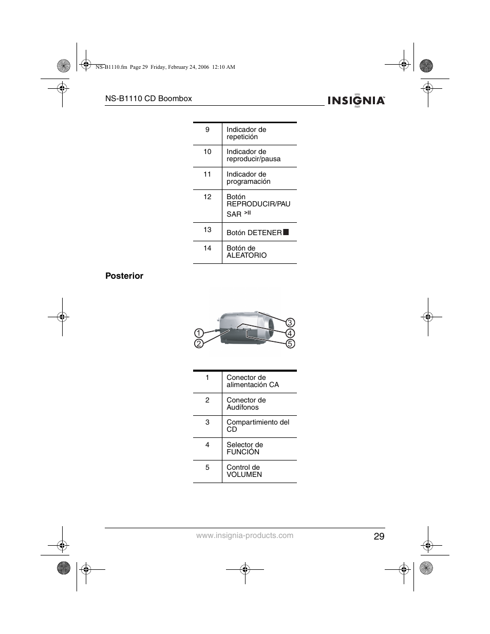 Insignia NS-B1110 User Manual | Page 31 / 44