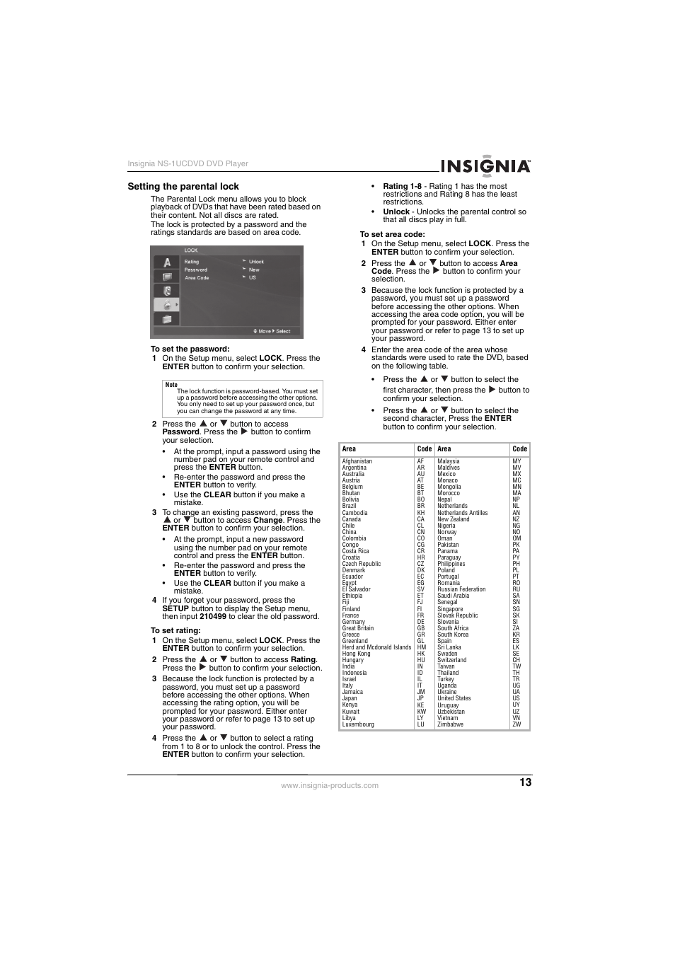 Insignia NS-1UCDVD User Manual | Page 13 / 62