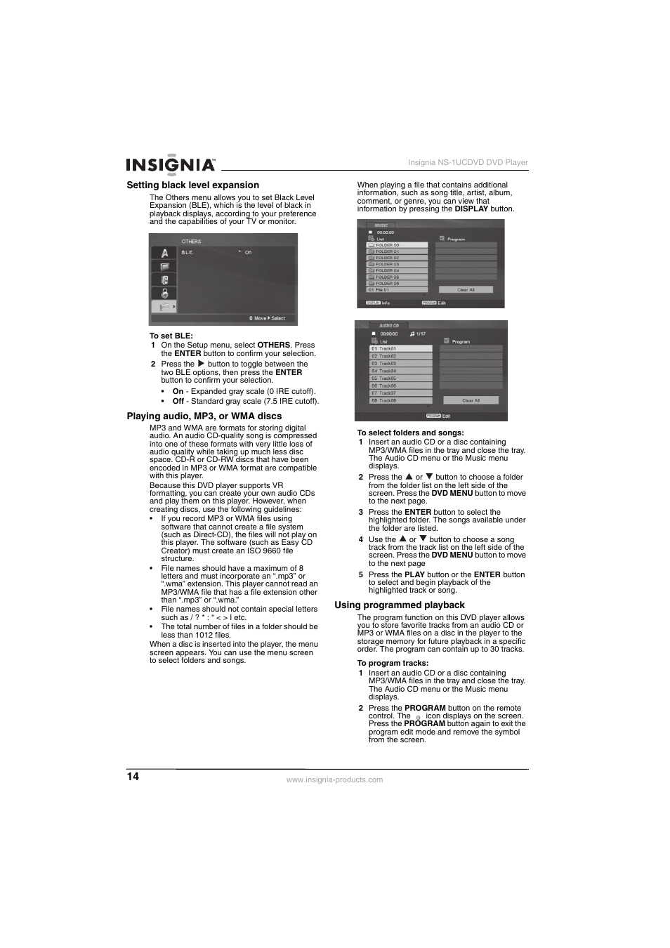 Insignia NS-1UCDVD User Manual | Page 14 / 62