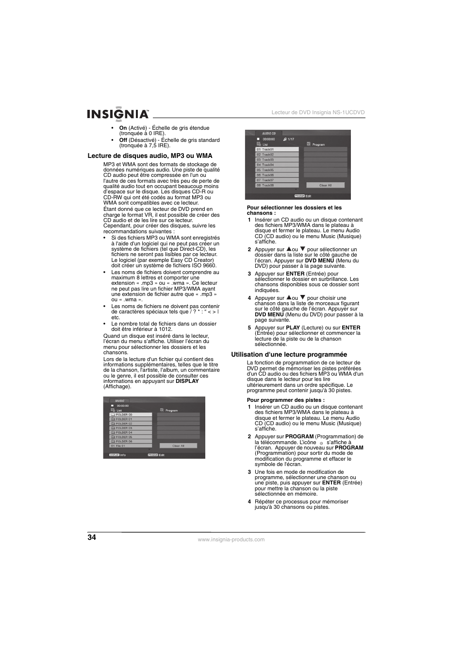 Insignia NS-1UCDVD User Manual | Page 34 / 62