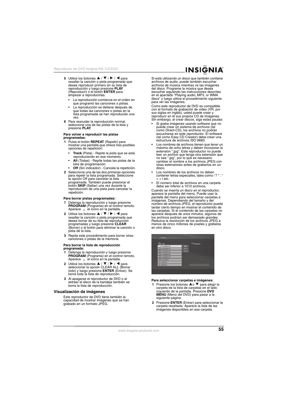 Insignia NS-1UCDVD User Manual | Page 55 / 62