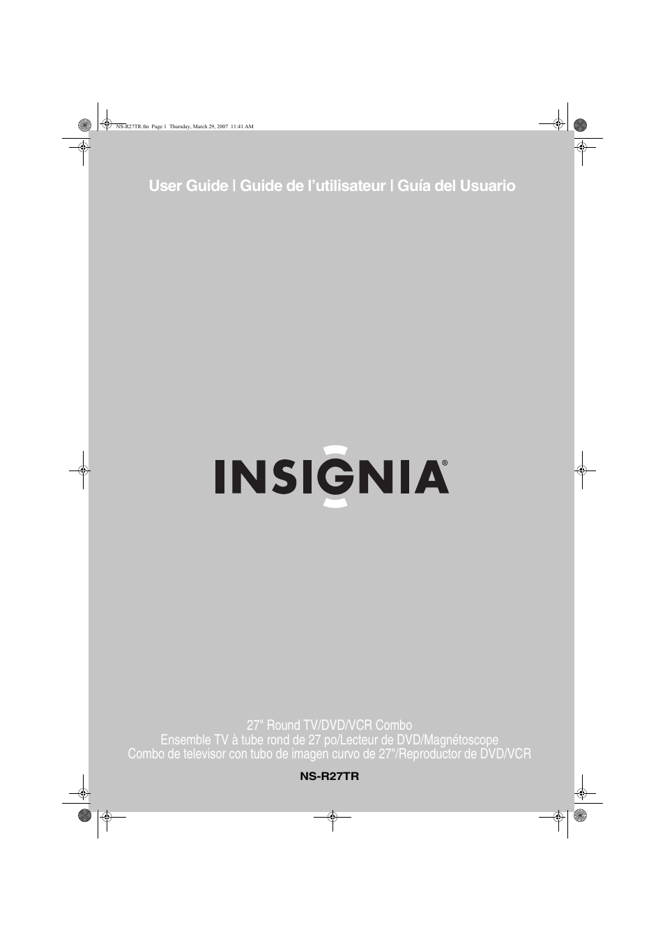 Insignia NS-R27TR User Manual | 112 pages