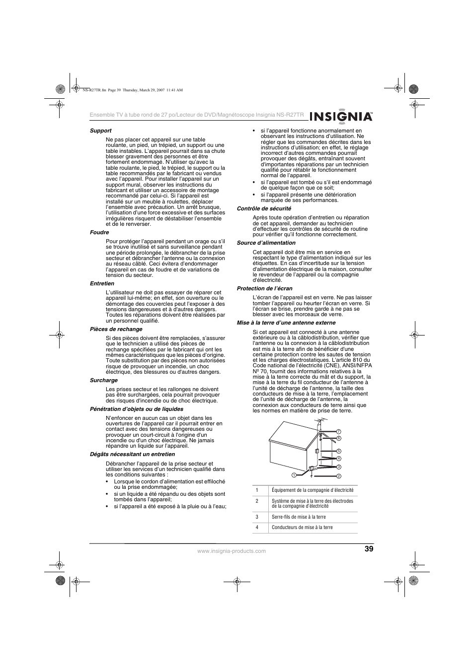 Insignia NS-R27TR User Manual | Page 39 / 112
